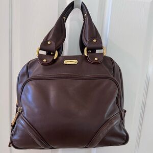 Marc Jacobs dark brown large bowler bag